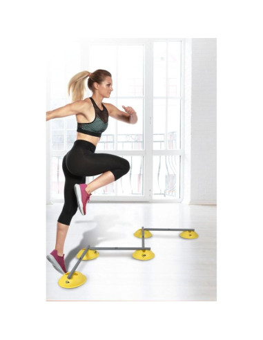 Płotki treningowe przeszkody do ćwiczeń 16szt dunlop