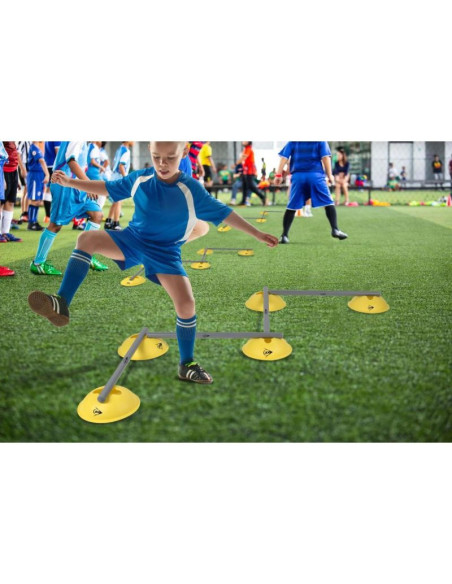 Płotki treningowe przeszkody do ćwiczeń 16szt dunlop