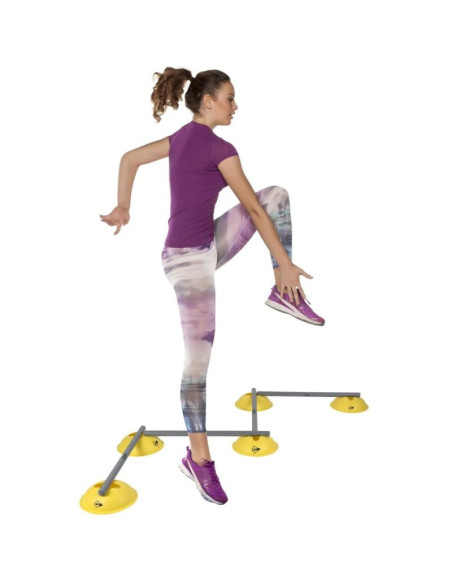 Płotki treningowe przeszkody do ćwiczeń 16szt dunlop