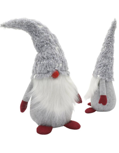 Skrzat gnom krasnal dekoracyjny szary 45cm
