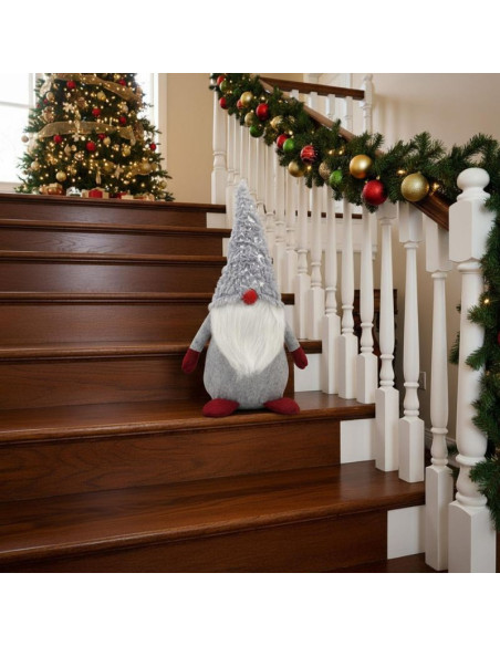 Skrzat gnom krasnal dekoracyjny szary 45cm