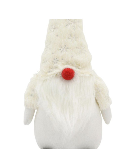 Skrzat gnom krasnal dekoracyjny biały 45cm