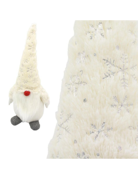 Skrzat gnom krasnal dekoracyjny biały 45cm
