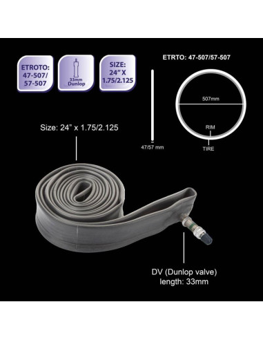 Dętka rowerowa 24x1,75/2,125 bicycle gear