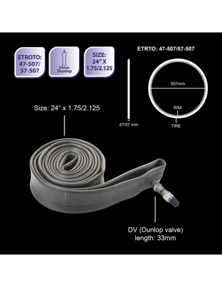 Dętka rowerowa 24x1,75/2,125 bicycle gear