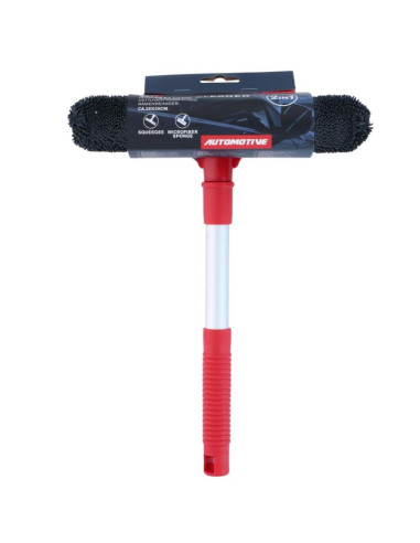 Ściągaczka do mycia szyb i luster z gąbką z mikrofibry dirt devil