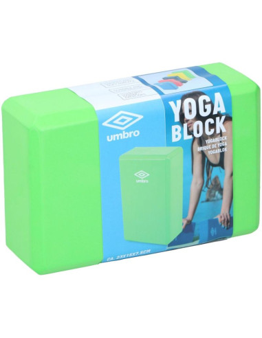 Blok kostka do ćwiczeń joga pilates fitness umbro zielony
