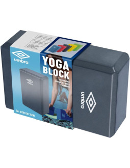 Blok kostka do ćwiczeń joga pilates fitness umbro czarny
