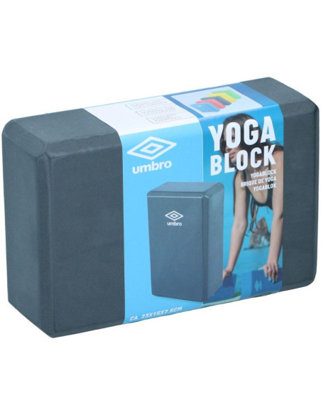 Blok kostka do ćwiczeń joga pilates fitness umbro czarny