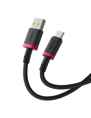 Kabel baseus dura usb-typ c 60w 2m (czerwono-czarny)