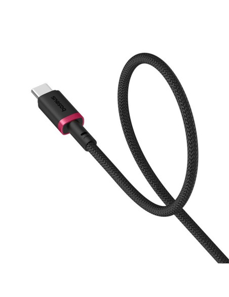 Kabel baseus dura usb-typ c 60w 2m (czerwono-czarny)