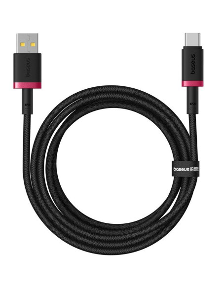 Kabel baseus dura usb-typ c 60w 2m (czerwono-czarny)