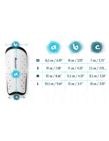 Nagolenniki piłkarskie meteor  l biały