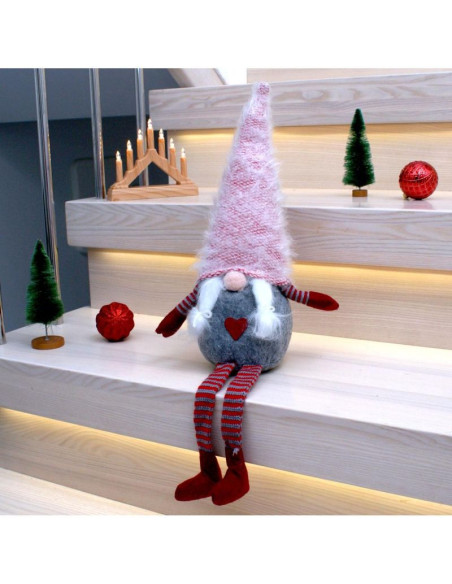 Pani skrzat z puchatą czapą 45+36cm