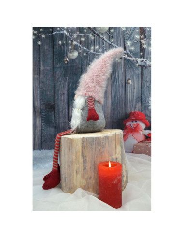 Pani skrzat z puchatą czapą 45+36cm