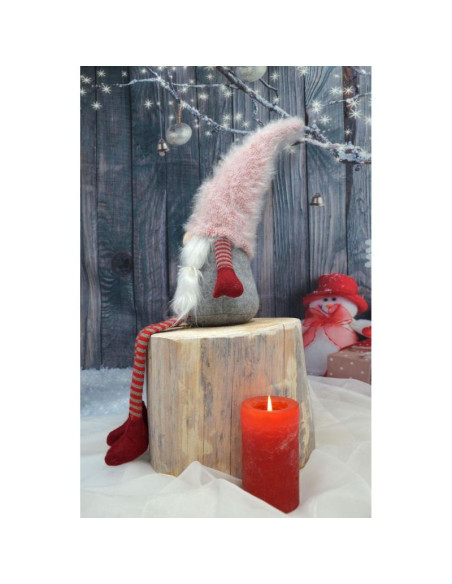 Pani skrzat z puchatą czapą 45+36cm