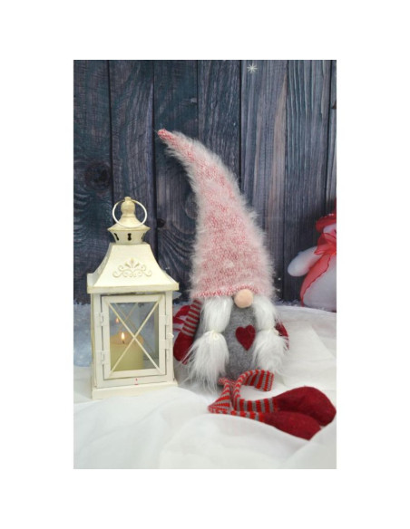 Pani skrzat z puchatą czapą 45+36cm