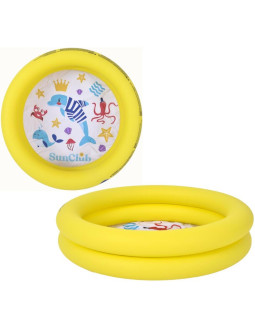 Basen dziecięcy 2-pierścieniowy 76x20cm 57157 żółty