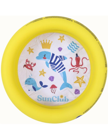 Basen dziecięcy 2-pierścieniowy 76x20cm 57157 żółty