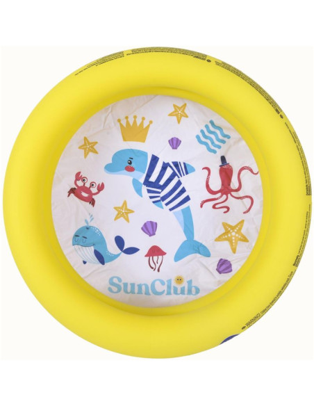 Basen dziecięcy 2-pierścieniowy 76x20cm 57157 żółty