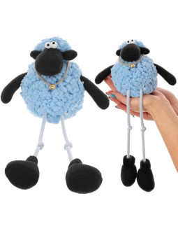 Baranek siedzący niebieski 10+25cm dekoracja wiosenna