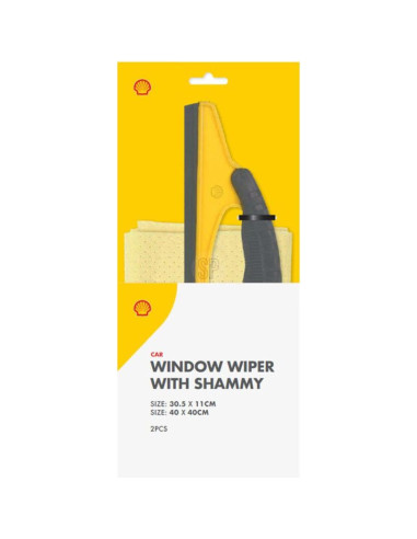 Ściereczka i ściągaczka do szyb shell 21cm