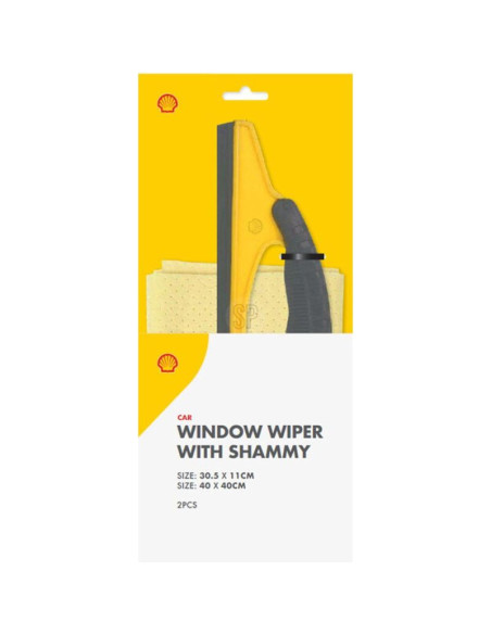 Ściereczka i ściągaczka do szyb shell 21cm