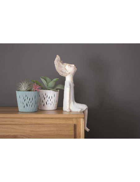 Doniczka sandy round śr 22cm mocca