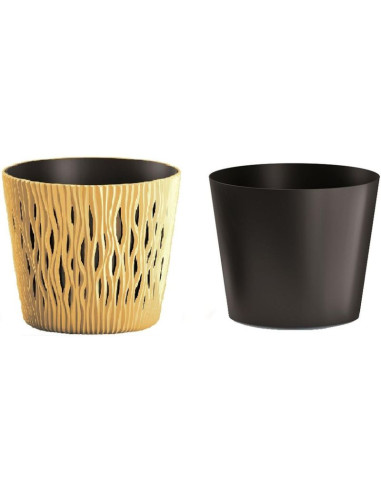 Doniczka sandy round śr 22cm mocca