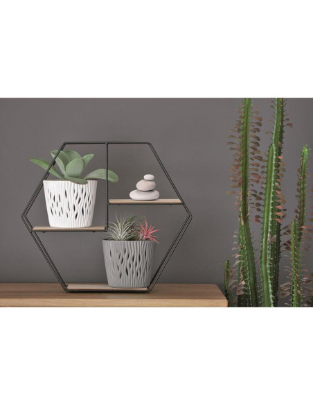 Doniczka sandy round śr 22cm antracyt