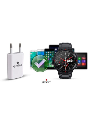 Ładowarka do smartwatch giewont power on usb 5v 1a gwl1 uniwersalna