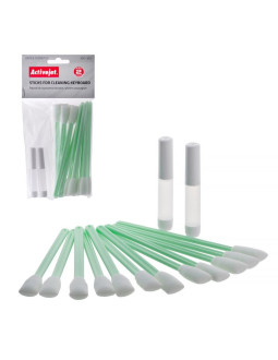 Activejet aoc-303 patyczki do czyszczenia klawiatur bawełniane, 12 sztuk w opakowaniu.
