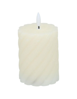 Świeca dekoracyjna 75x100mm led wosk creme