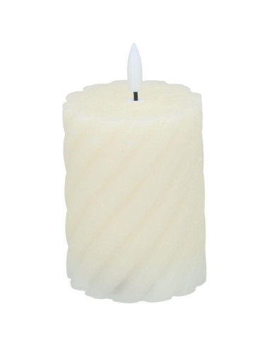 Świeca dekoracyjna 75x100mm led wosk creme