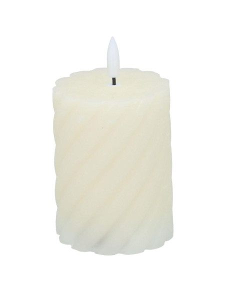 Świeca dekoracyjna 75x100mm led wosk creme