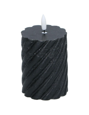 Świeca dekoracyjna 75x100mm led wosk black