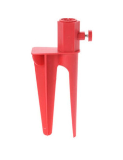 Wbijana baza do parasola 28cm czerwona