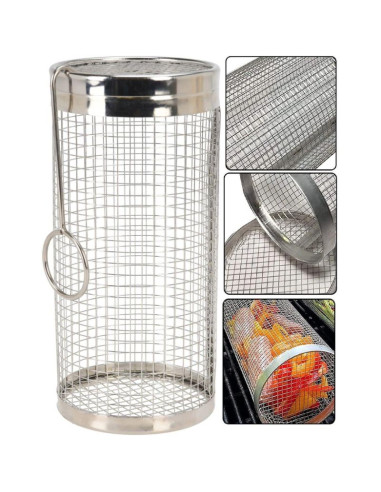 Koszyk do grillowania warzyw 9x9x20cm