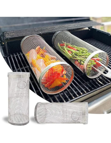 Koszyk do grillowania warzyw 9x9x20cm