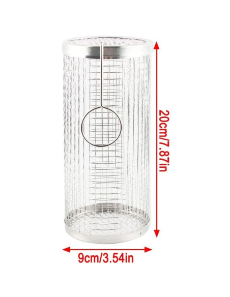 Koszyk do grillowania warzyw 9x9x20cm