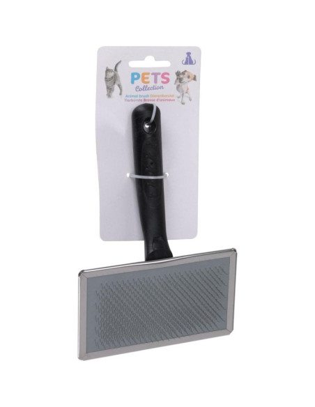 Szczotka druciana pudlówka dla zwierząt szeroka 12x19x2,5cm