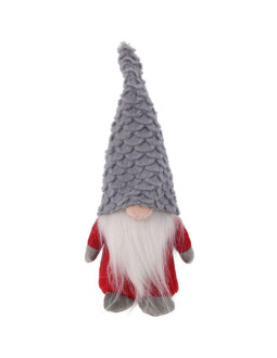 Mikołaj dekoracyjny 22cm szary łuski 2