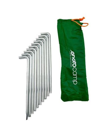 Śledzie szpilki do namiotu pro 8mm 20cm kpl.10szt metal