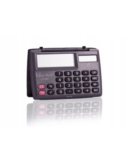 Vector kalkulator kieszonkowy kav ch-861, 8-cyfrowy, 87x58mm, czarny 2