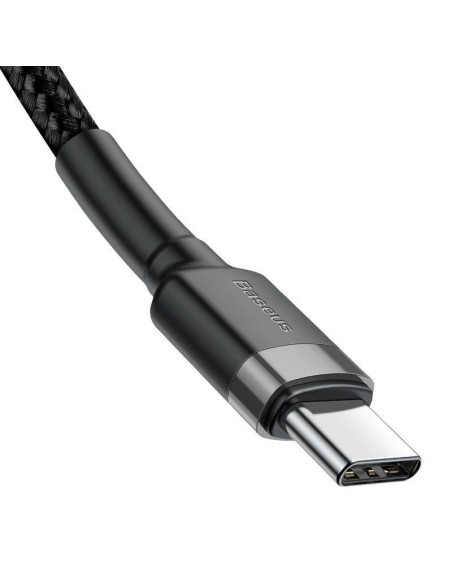 Kabel baseus catklf-gg1 (usb typu c m - usb typu c m  1m  kolor szaro-czarny)