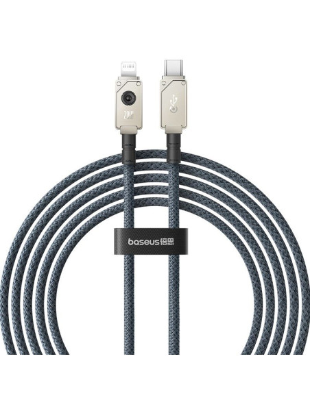 Kabel baseus unbreakable usb c-ip 20w 2m (biały)