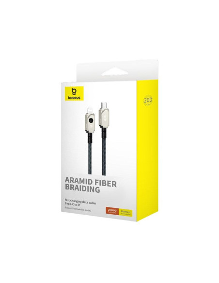 Kabel baseus unbreakable usb c-ip 20w 2m (biały)