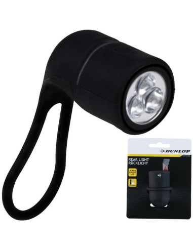 Lampka rowerowa na tył silikonowa dunlop