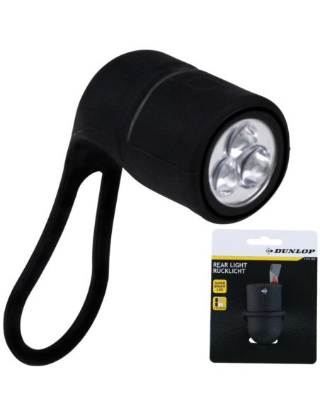 Lampka rowerowa na tył silikonowa dunlop