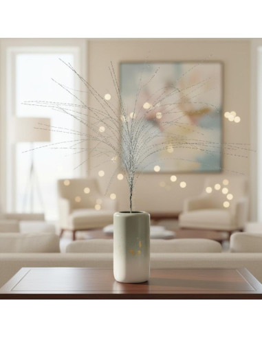 Gałązka dekoracyjna 117cm srebrna